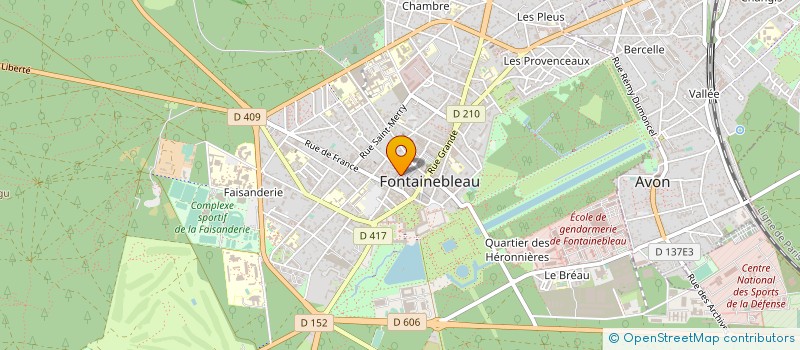 localisation de l'entreprise LE XVIII à FONTAINEBLEAU