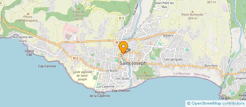 localisation de l'entreprise LE YAB FOOD à SAINT-JOSEPH