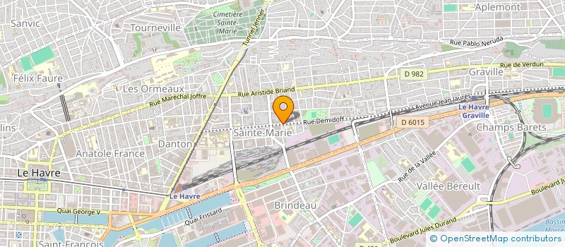 localisation de l'entreprise LE YACK HOLDING à LE HAVRE