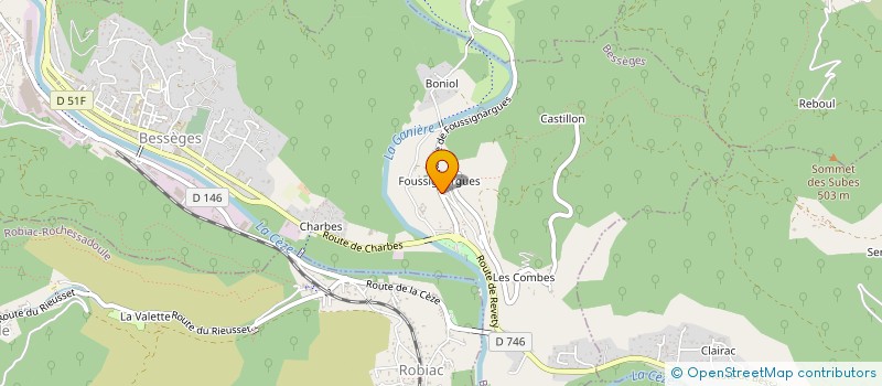 localisation de l'entreprise LE YAOUANC - PRIVAT IMMOBILIER  BESSEGES