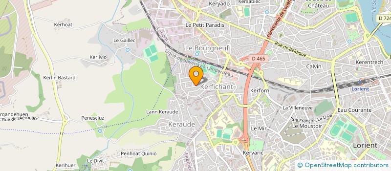 localisation de l'entreprise LE YAOUANQ à LORIENT