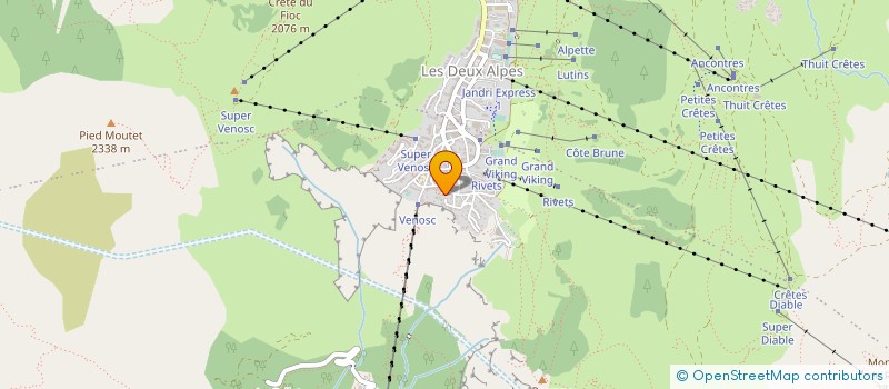 localisation de l'entreprise LE YETI  LES DEUX ALPES