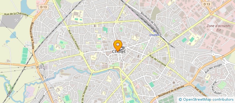 localisation de l'entreprise LE YETI à CHOLET