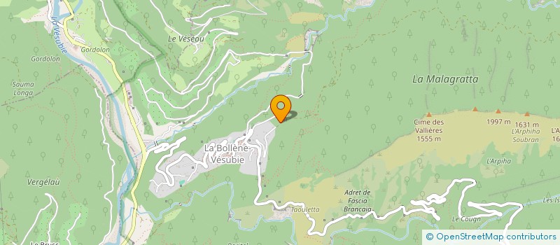 localisation de l'entreprise LE YETI  LA BOLLENE-VESUBIE