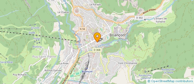 localisation de l'entreprise LE YETI à BRIANCON