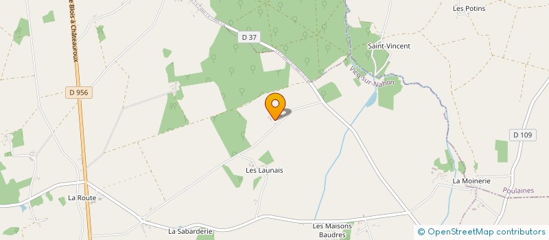 localisation de l'entreprise LE YOGA DE LA VALLEE DU NAHON à VICQ-SUR-NAHON