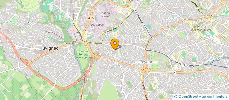 localisation de l'entreprise LE YUCCA à MONTPELLIER