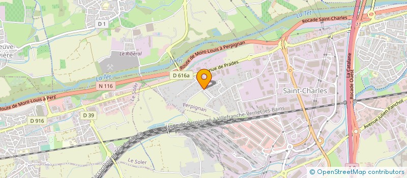localisation de l'entreprise LE YUCCA SARL à PERPIGNAN