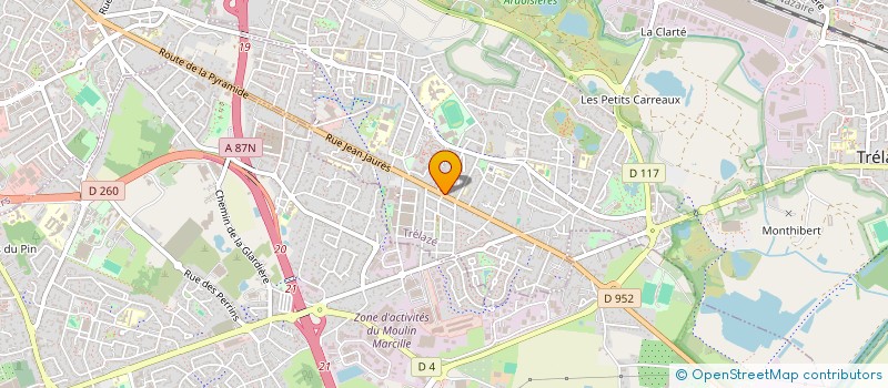 localisation de l'entreprise LE ZARTS DU SON  TRELAZE