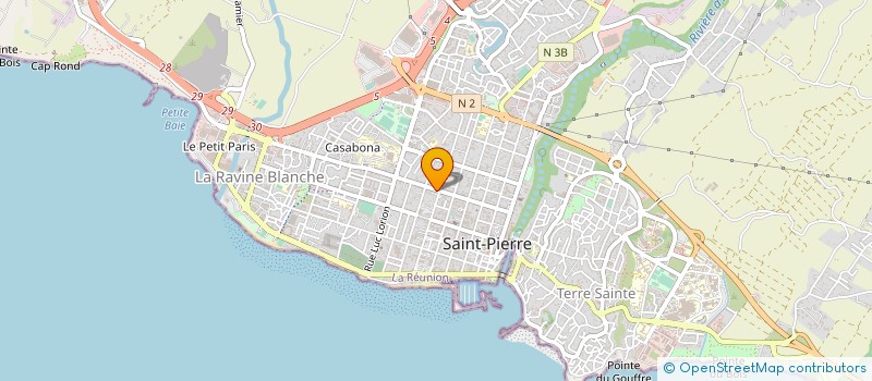 localisation de l'entreprise LE ZEBRE A DEUX LANGUES à SAINT-PIERRE
