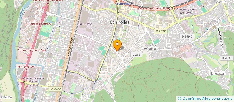 localisation de l'entreprise LE ZEBRE ET LA LICORNE à ECHIROLLES