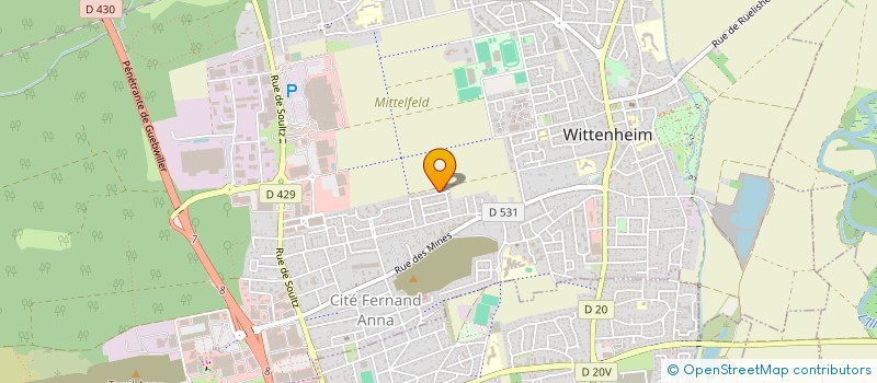 localisation de l'entreprise LE ZEBRE IMMO  WITTENHEIM