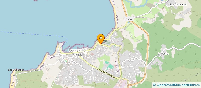 localisation de l'entreprise LE ZEBULON DE VALINCO à PROPRIANO