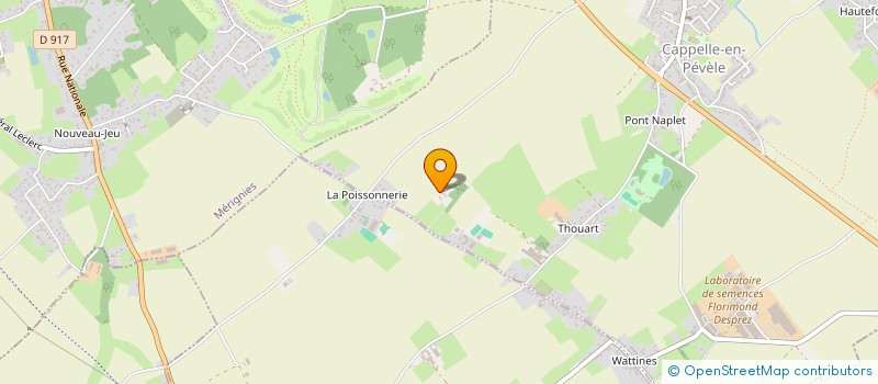 localisation de l'entreprise LE ZECARY  CAPPELLE-EN-PEVELE