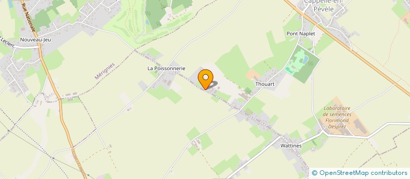 localisation de l'entreprise LE ZECARY  CAPPELLE-EN-PEVELE