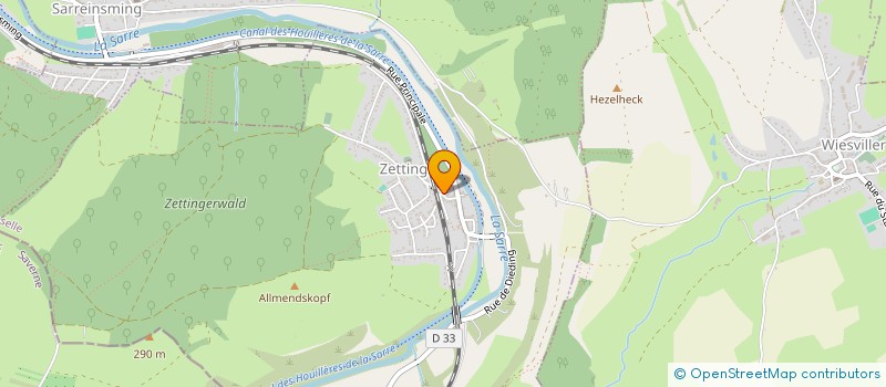 localisation de l'entreprise LE ZELTING  ZETTING