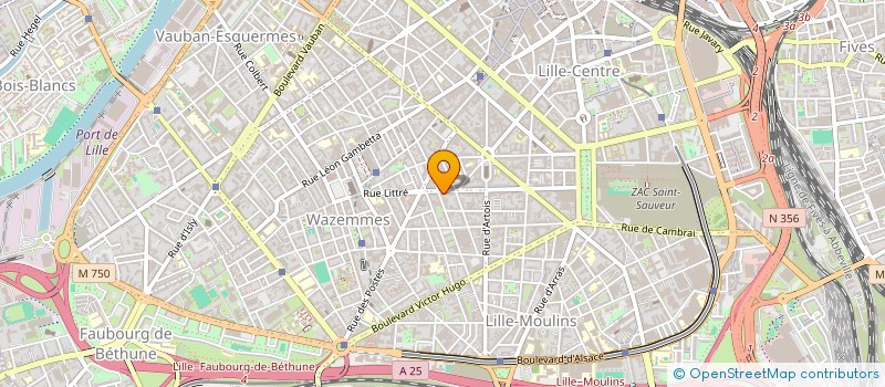 localisation de l'entreprise LE ZEM THEATRE à LILLE