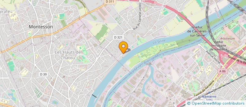 localisation de l'entreprise LE ZENITH  CARRIERES-SUR-SEINE