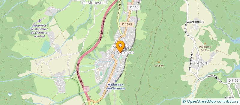 localisation de l'entreprise LE ZINC EN TRIEVES  MONESTIER-DE-CLERMONT