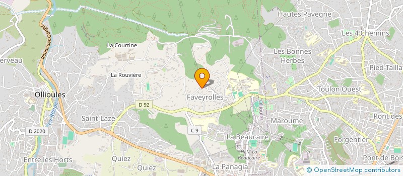 localisation de l'entreprise LE ZION  OLLIOULES