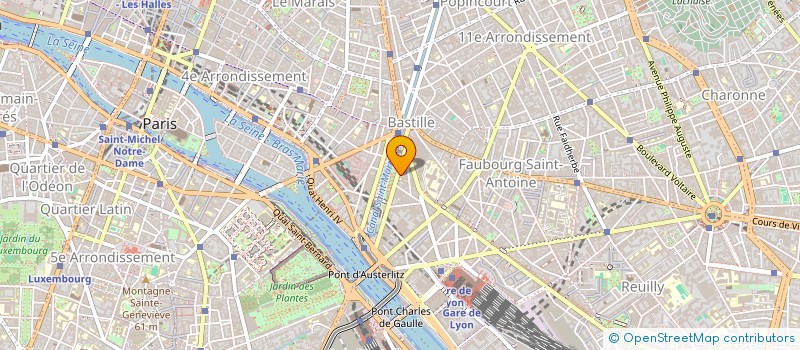 localisation de l'entreprise LE ZODIAQUE à PARIS