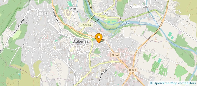 localisation de l'entreprise LE ZOLU à AUBENAS