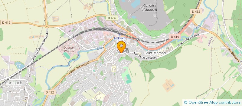 localisation de l'entreprise LE ZOUAVE  ALTKIRCH