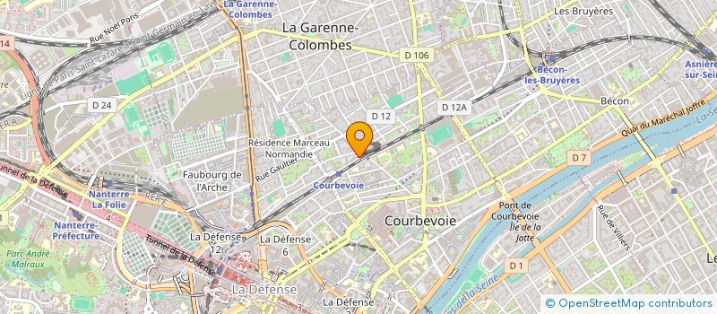 localisation de l'entreprise LE18 à COURBEVOIE