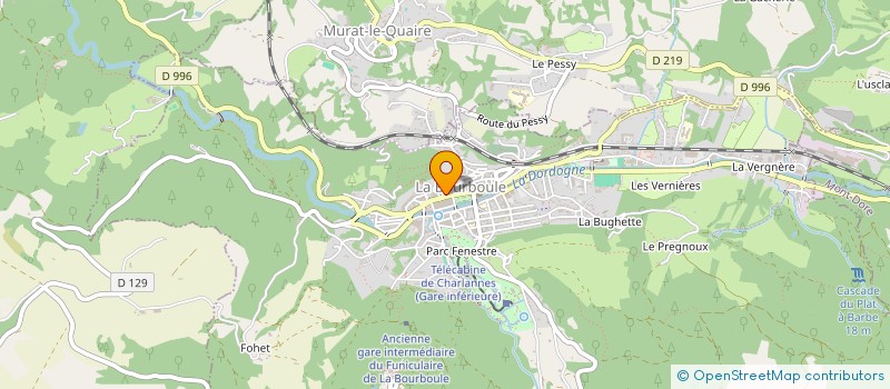 localisation de l'entreprise LE1893  LA BOURBOULE