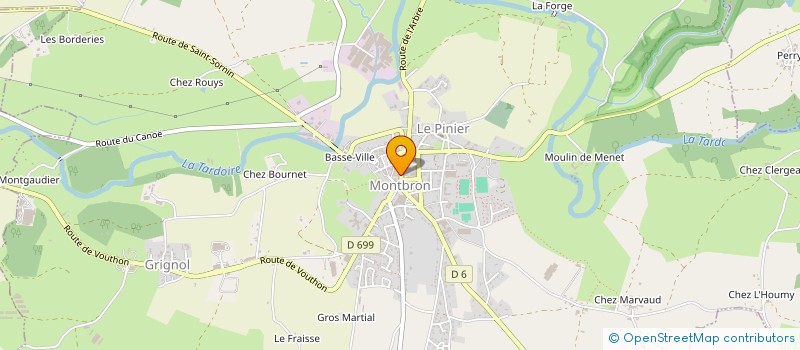 localisation de l'entreprise LE25 PARAHOTELLERIE à MONTBRON
