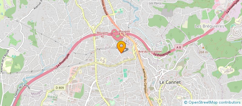 localisation de l'entreprise LE30 à MOUGINS