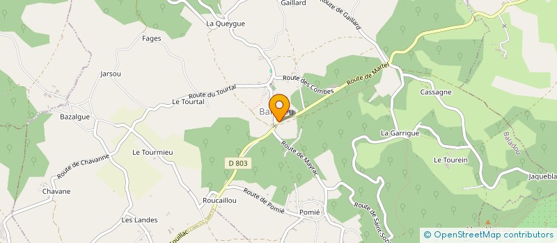 localisation de l'entreprise LE41  BALADOU