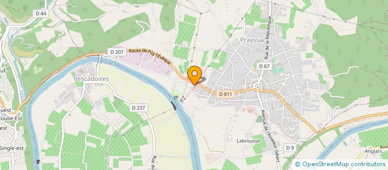 localisation de l'entreprise LEA à PRAYSSAC