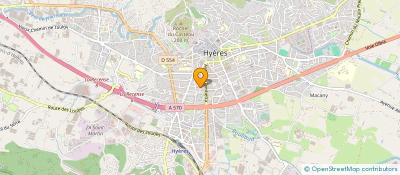 localisation de l'entreprise LEA  HYERES