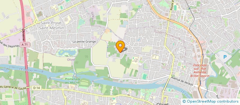 localisation de l'entreprise LEA  OLIVET