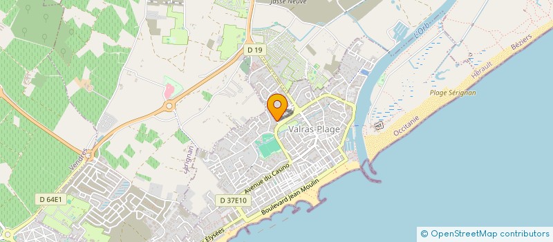 localisation de l'entreprise LEA  VALRAS-PLAGE