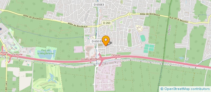 localisation de l'entreprise LEA  GUJAN-MESTRAS