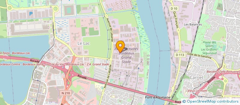 localisation de l'entreprise LEA à BORDEAUX