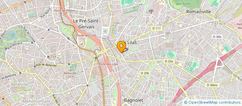 localisation de l'entreprise LEA  LES LILAS