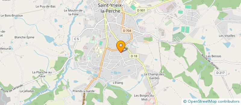 localisation de l'entreprise LEA à SAINT-YRIEIX-LA-PERCHE
