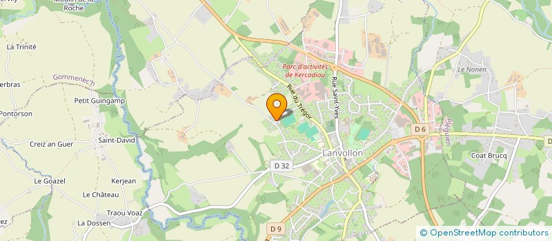 localisation de l'entreprise LEA  LANVOLLON