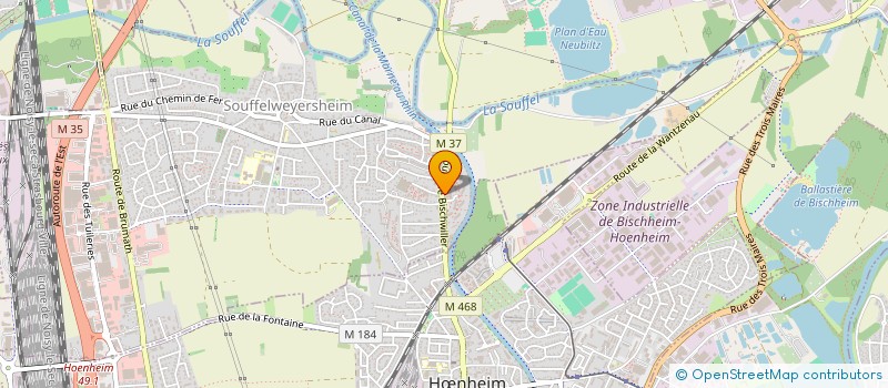 localisation de l'entreprise LEA ACCES  SOUFFELWEYERSHEIM