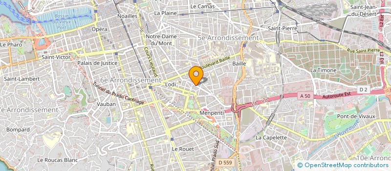 localisation de l'entreprise LEA DISTRIBUTION à MARSEILLE
