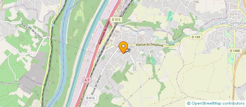 localisation de l'entreprise LEA-EVA  SEREZIN-DU-RHONE