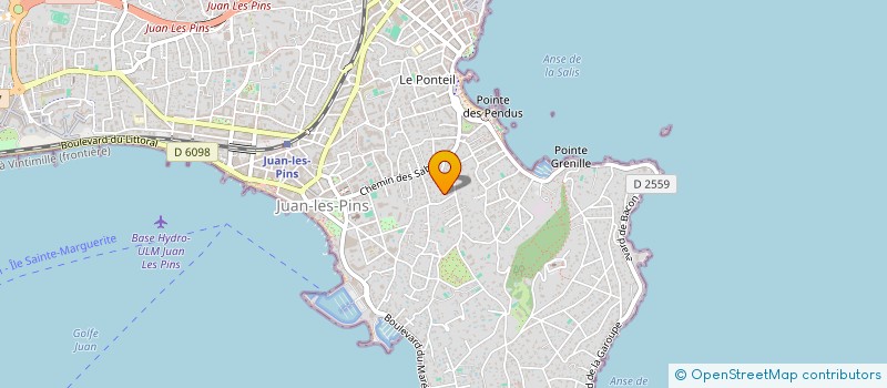 localisation de l'entreprise LEA HOLDING à ANTIBES