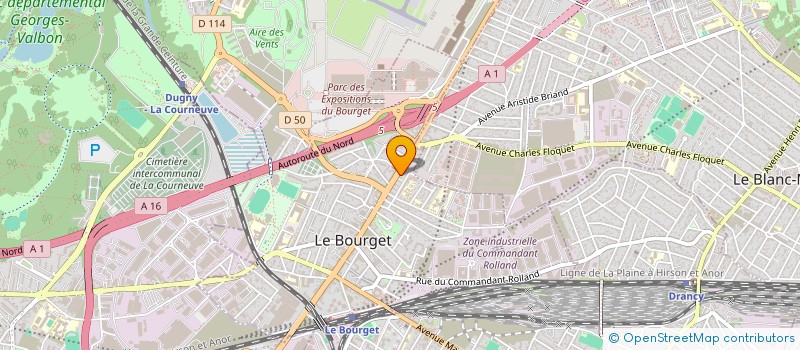localisation de l'entreprise LEA LAND PARIS à LE BOURGET