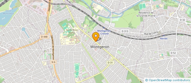 localisation de l'entreprise LEACOLOR  MONTGERON