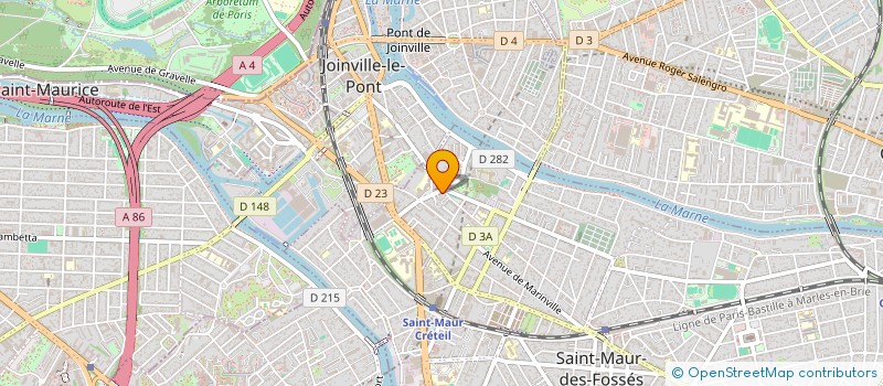 localisation de l'entreprise LEACOR à ST MAUR DES FOSSES