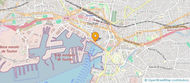 localisation de l'entreprise LEAD à TOULON