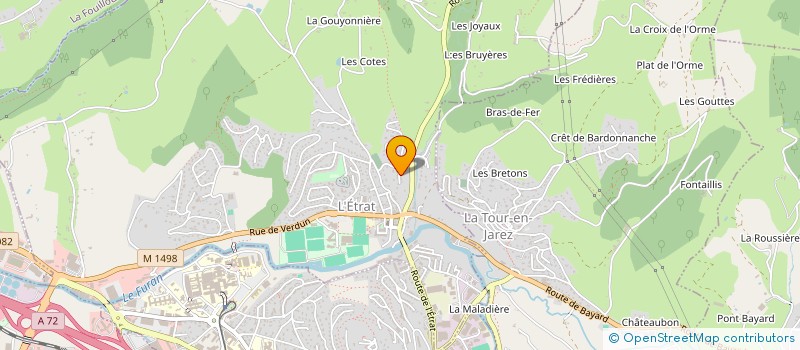 localisation de l'entreprise LEAD CHAPES  L'ETRAT